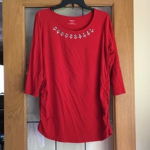 Motherhood maternity embellished tee